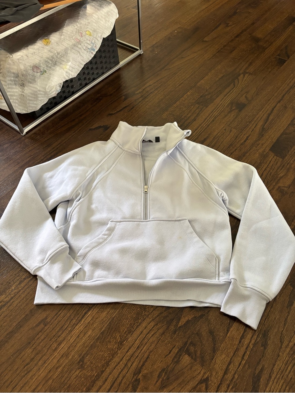 Light blue Half-Zip Fleece Pullover